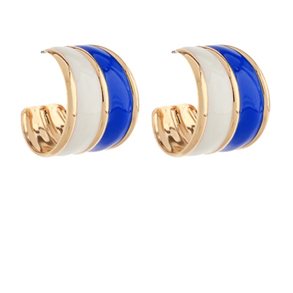 Wide Two Tone Acrylic Hoops - Picture 1 of 2